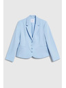 Moodo Jednostranné sako svetlo modré Moodo