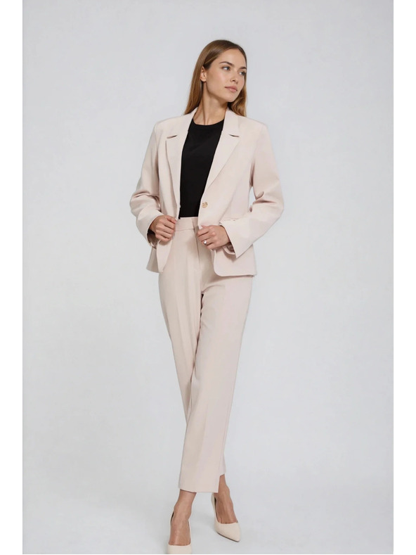 Moodo Jednostranné sako béžové Moodo