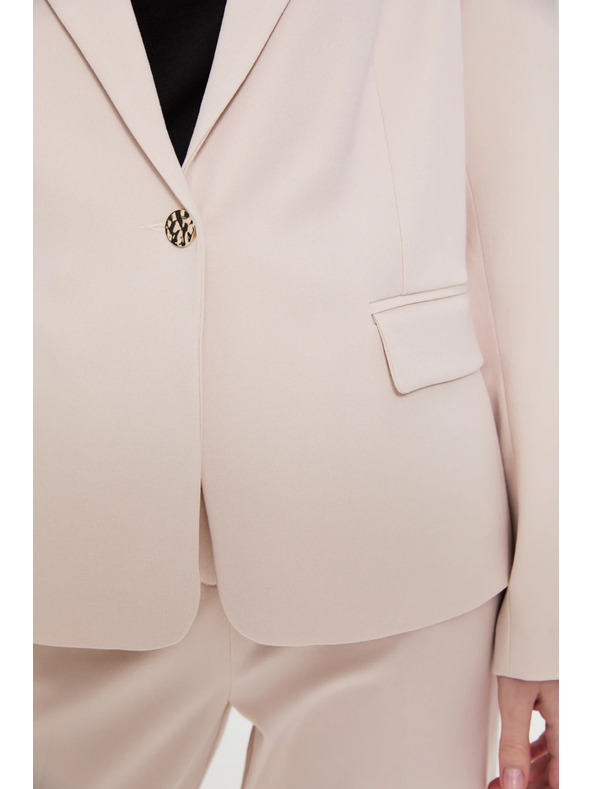 Moodo Jednostranné sako béžové Moodo