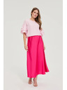 Moodo Hladká sukňa fukziová Moodo
