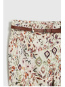 Moodo Vzorované nohavice béžové Moodo