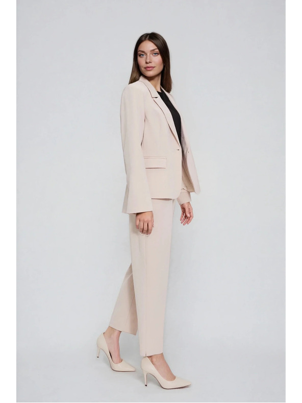 Moodo Cigaretové nohavice béžové Moodo