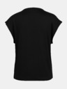 Orsay Čierne dámske tričko s krátkym rukávom ORSAY