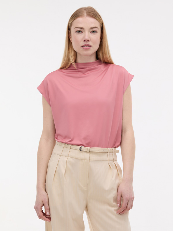 Orsay Ružové dámske tričko s krátkym rukávom ORSAY