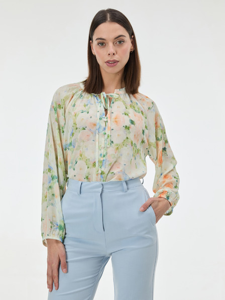 Orsay Svetlozelená vzorovaná dámska blúzka ORSAY