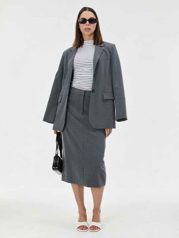 Orsay Sivá dámska midi sukňa ORSAY