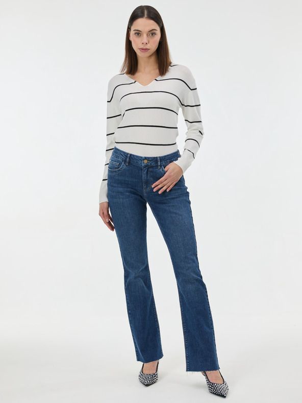 Orsay Čierny pruhovaný dámsky sveter ORSAY