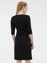 Orsay Čierne dámske šaty ku kolenám ORSAY