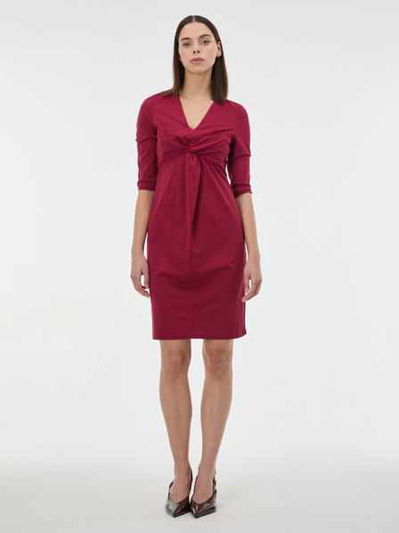 Orsay Vínové dámske šaty po kolená ORSAY