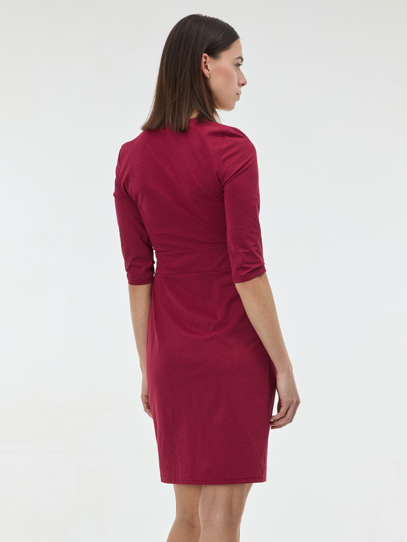 Orsay Vínové dámske šaty po kolená ORSAY