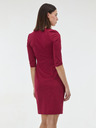 Orsay Vínové dámske šaty po kolená ORSAY