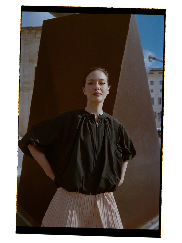 Moodo Čierna oversize bunda Moodo