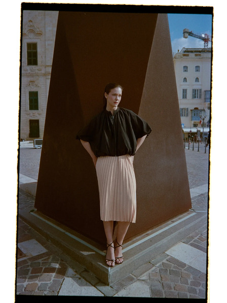 Moodo Čierna oversize bunda Moodo