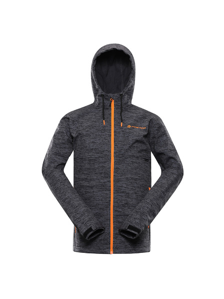ALPINE PRO Pánska softshellová bunda s dwr úpravou ALPINE PRO HERAS dk.true gray