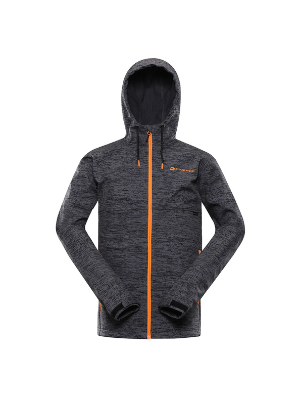 ALPINE PRO Pánska softshellová bunda s dwr úpravou ALPINE PRO HERAS dk.true gray
