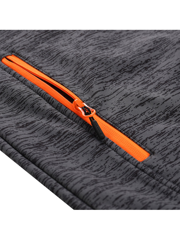 ALPINE PRO Pánska softshellová bunda s dwr úpravou ALPINE PRO HERAS dk.true gray