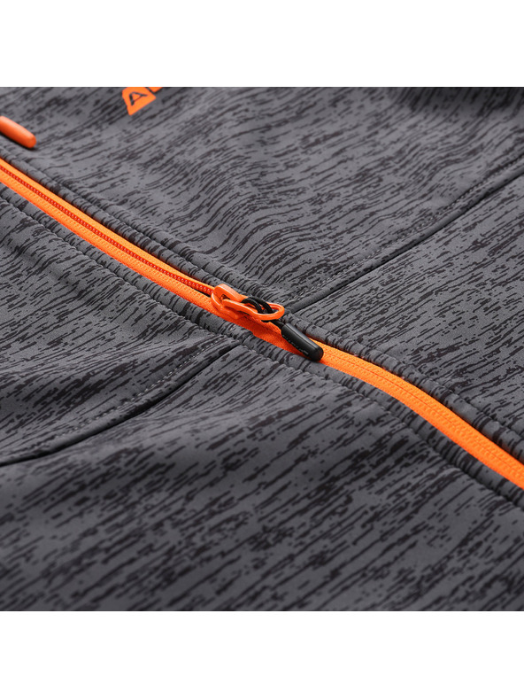 ALPINE PRO Pánska softshellová bunda s dwr úpravou ALPINE PRO HERAS dk.true gray