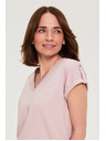 Moodo Tričko z bavlny ružové Moodo
