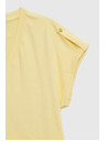 Moodo Tričko z bavlny žlté Moodo