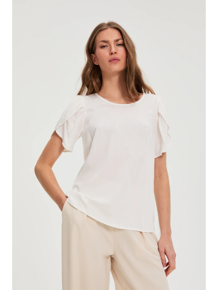 Moodo Hladká košeľa biela Moodo