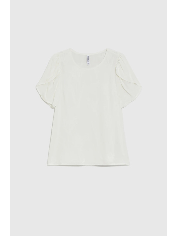 Moodo Hladká košeľa biela Moodo