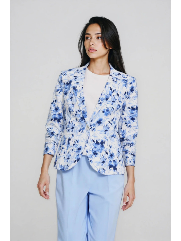 Moodo Sako s kvetinami modré Moodo