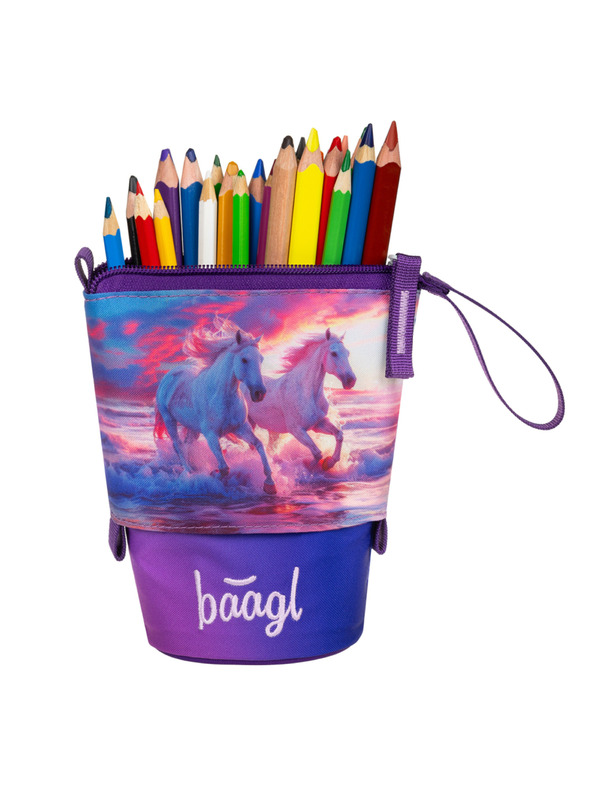 BAAGL  BAAGL Školský peračník Pastelkovník Kone Srdce GRS