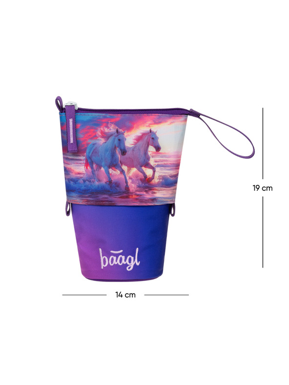 BAAGL  BAAGL Školský peračník Pastelkovník Kone Srdce GRS