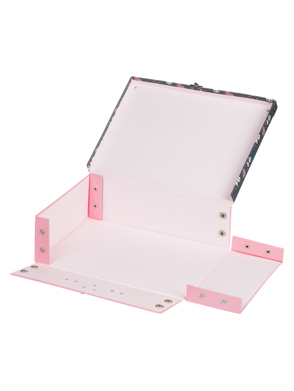 BAAGL  BAAGL Skladací školský kufrík Panda s kovaním