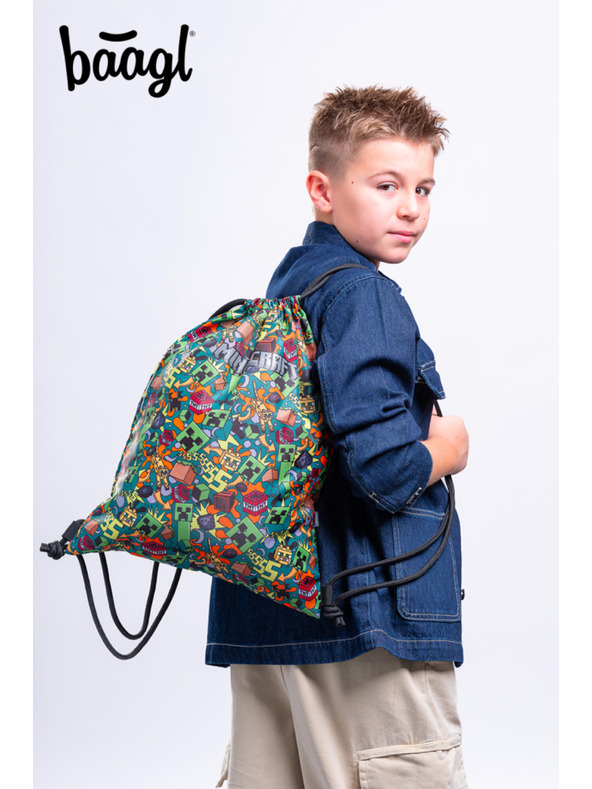 BAAGL  BAAGL SET 5 Skate Minecraft Chaos: batoh, peračník, vrecko, ledvinka, obal na notebook