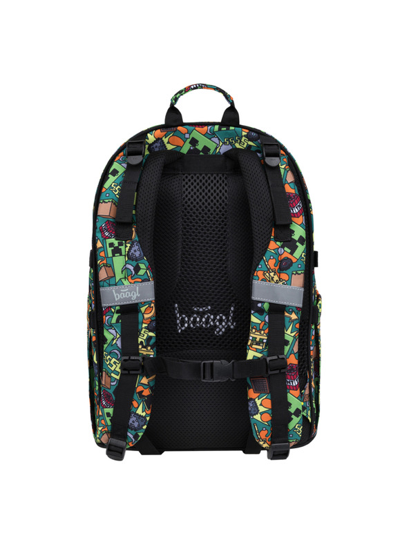 BAAGL  BAAGL SET 5 Skate Minecraft Chaos: batoh, peračník, vrecko, ledvinka, obal na notebook
