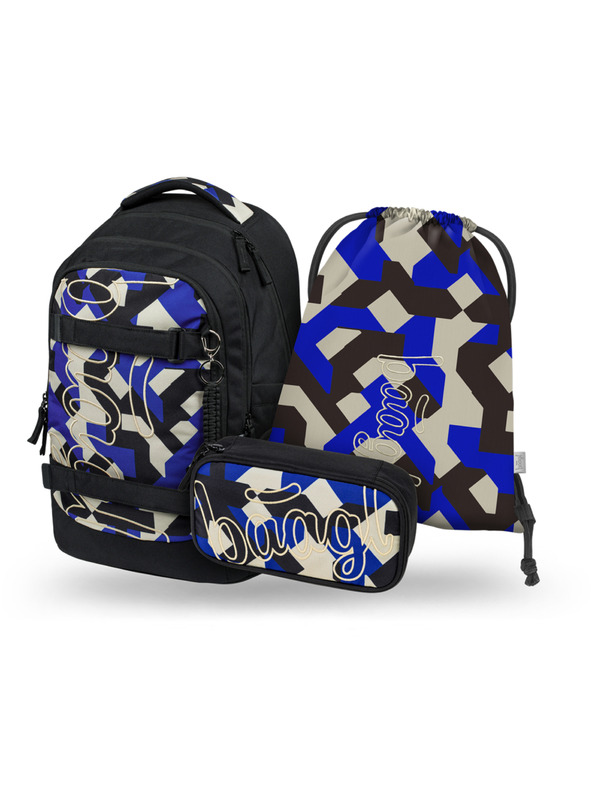 BAAGL  BAAGL SET 3 Skate Max Variety: batoh, peračník, vrecko GRS