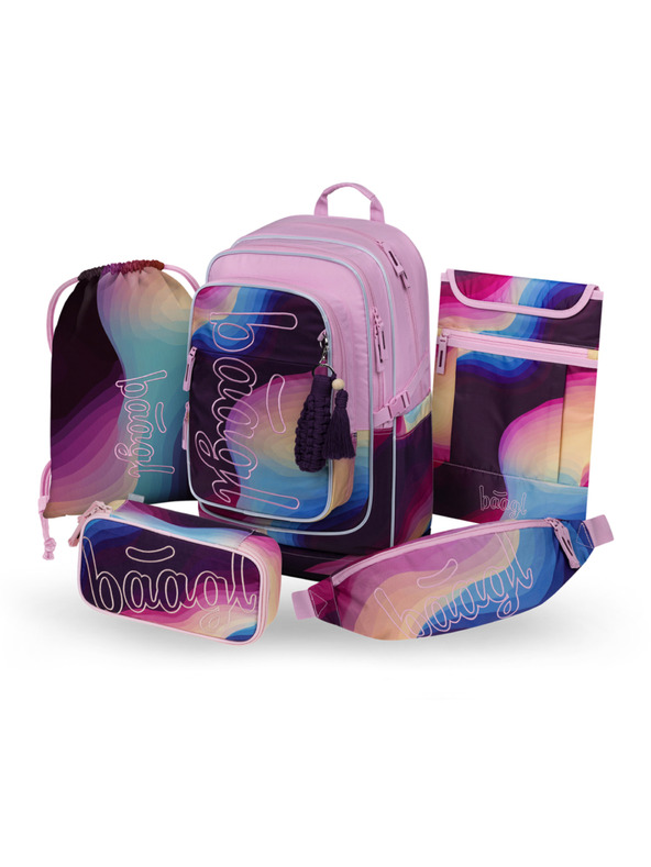 BAAGL  BAAGL SET 5 Cubic Lyra: batoh, peračník, vrecko, ledvinka, obal na notebook GRS