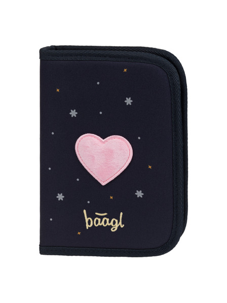 BAAGL  BAAGL Školský penal jednopodlažný Unicorn Gold