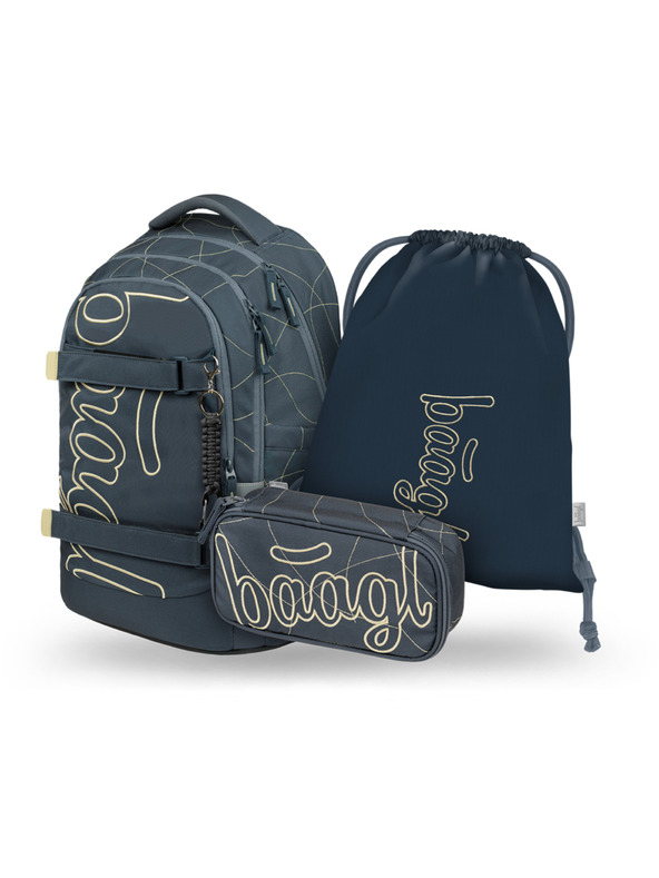 BAAGL  BAAGL SET 3 Skate Max Wave: batoh, penal, vrecko GRS