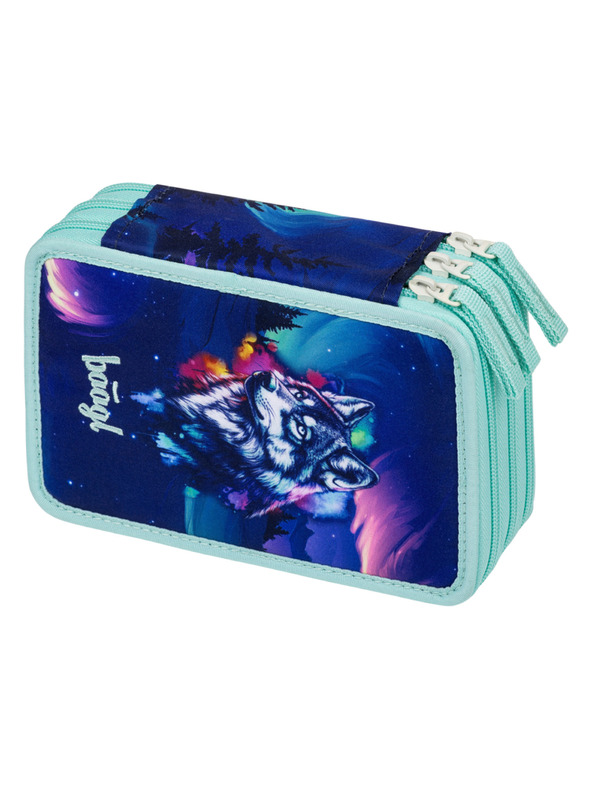 BAAGL  BAAGL Školský peračník trojposchodový Aurora GRS