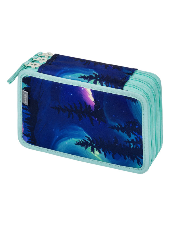 BAAGL  BAAGL Školský peračník trojposchodový Aurora GRS