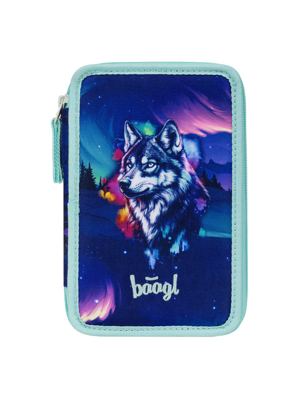 BAAGL  BAAGL Školský peračník trojposchodový Aurora GRS