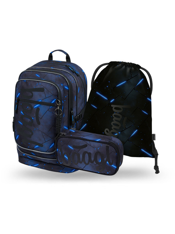 BAAGL  BAAGL SET 3 Cubic Flash: batoh, peračník, vrecko GRS