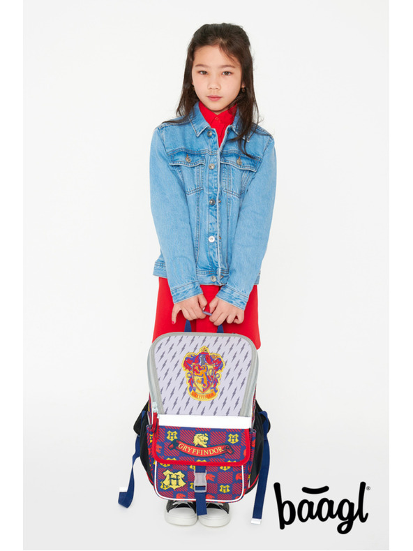 BAAGL  BAAGL 5 SET Zippy Harry Potter Nebelvír: aktovka, peračník, vrecko, dosky, peňaženka