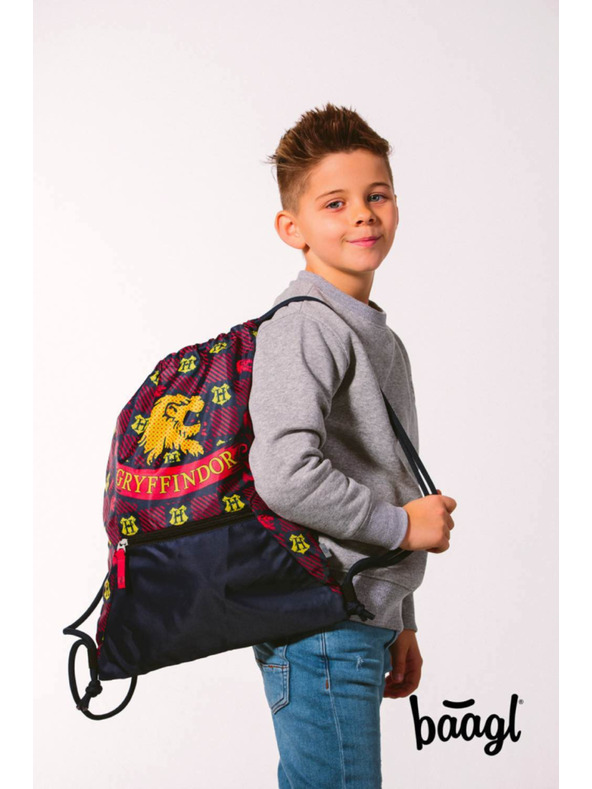 BAAGL  BAAGL 5 SET Zippy Harry Potter Nebelvír: aktovka, peračník, vrecko, dosky, peňaženka