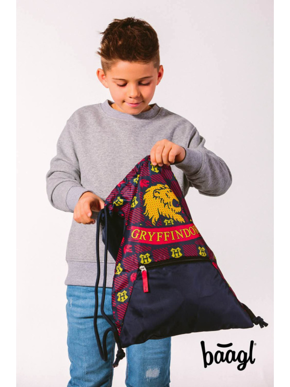 BAAGL  BAAGL 5 SET Zippy Harry Potter Nebelvír: aktovka, peračník, vrecko, dosky, peňaženka