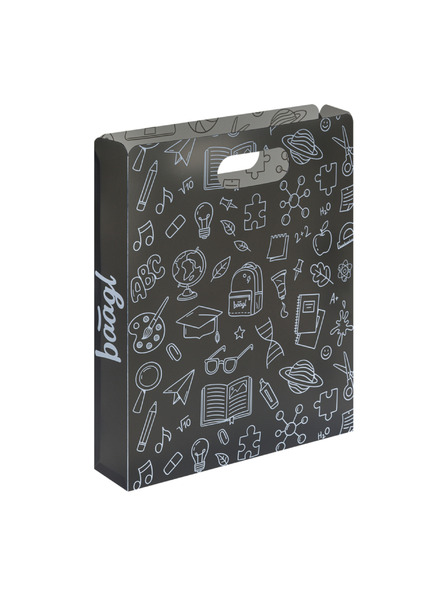 BAAGL  BAAGL Plastové dosky na školské zošity School sivé