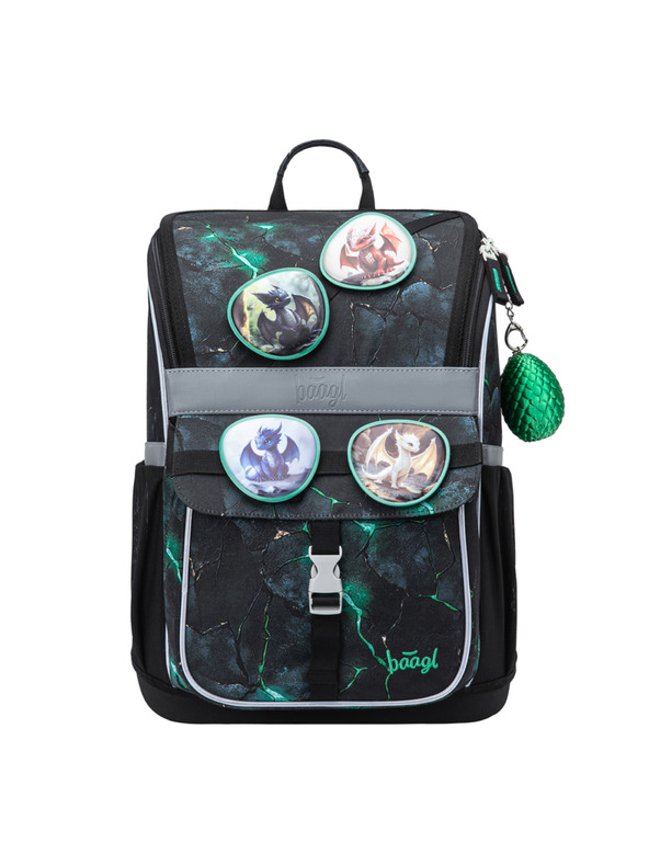 BAAGL  BAAGL SET 5 Zippy Draci: aktovka, peračník, vrecko, zástera, peňaženka