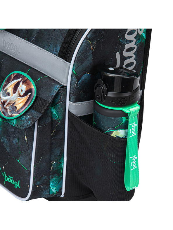 BAAGL  BAAGL SET 5 Zippy Draci: aktovka, peračník, vrecko, zástera, peňaženka