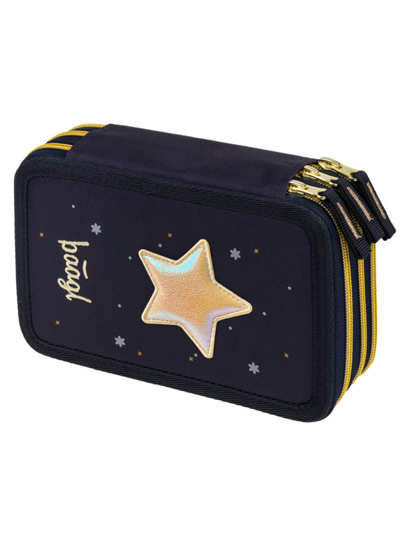 BAAGL  BAAGL Školský peračník trojpatrový Unicorn Gold