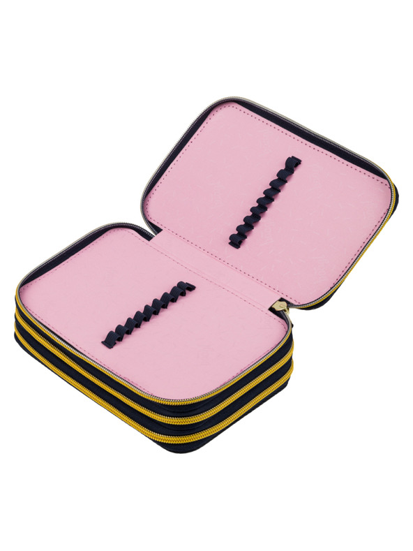 BAAGL  BAAGL Školský peračník trojpatrový Unicorn Gold