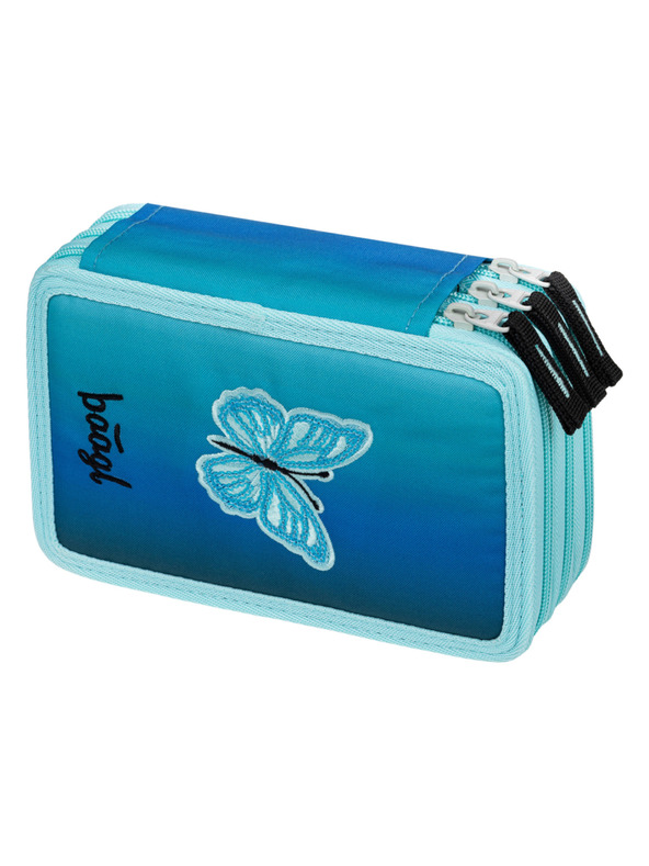 BAAGL  BAAGL Školský penal trojpodlažný Butterfly GRS