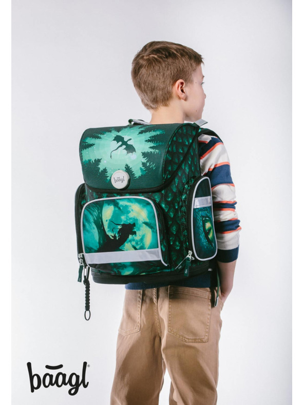 BAAGL  BAAGL 5 SET Ergo Drak: aktovka, penal, vrecko, dosky, box