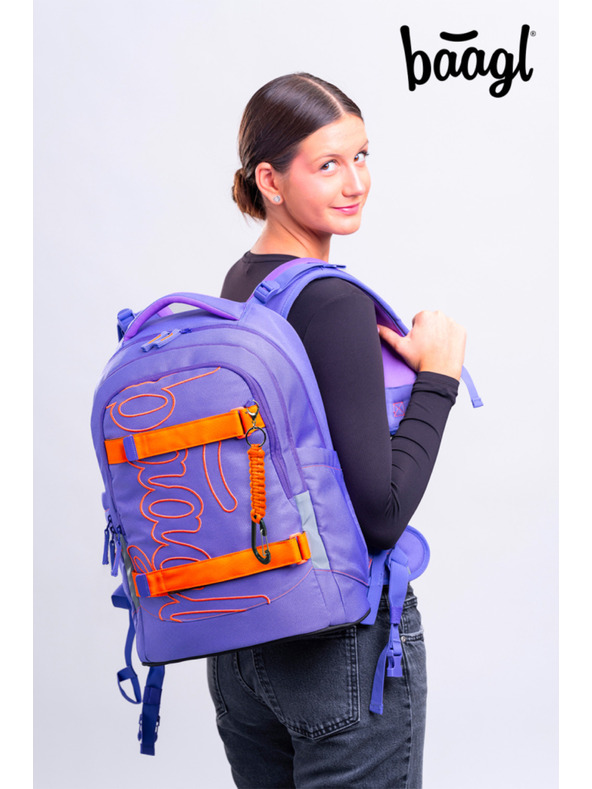 BAAGL  BAAGL Školský batoh Skate Max Orange GRS